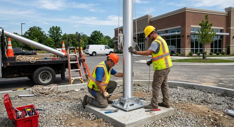 Flagpole Installation Service