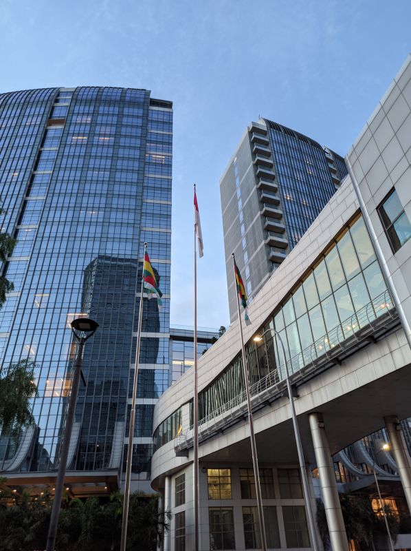 Festive Flagpole Decorations